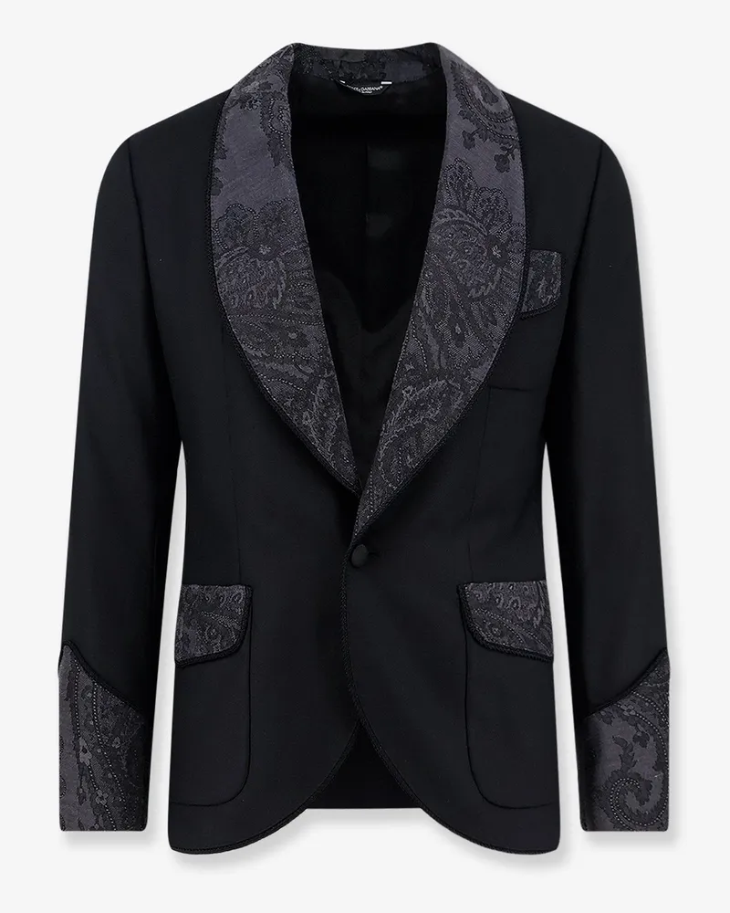 Dolce & Gabbana Virgin wool blend blazer -  - gender_Man Black