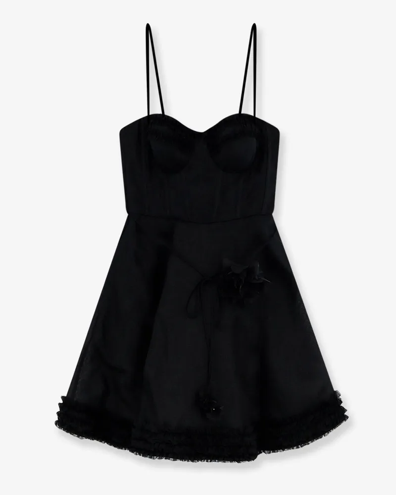 Zimmermann Luna linen and silk blend mini dress -  - gender_Woman Black