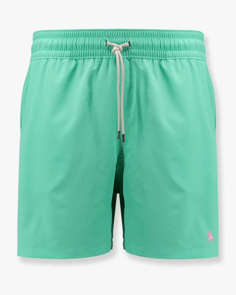 Ralph Lauren Nylon swim trunk with logo embroidery -  - gender_Man Green