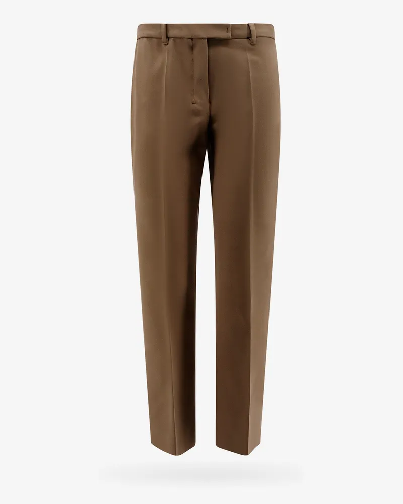 Max Mara Viscose and cotton trouser -  - gender_Woman Brown