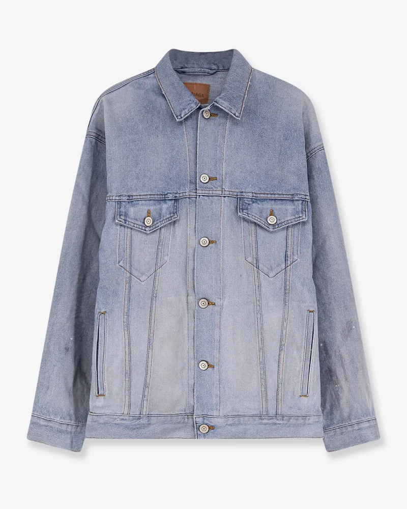 Balenciaga Washed out denim jacket -  - gender_Woman Blue