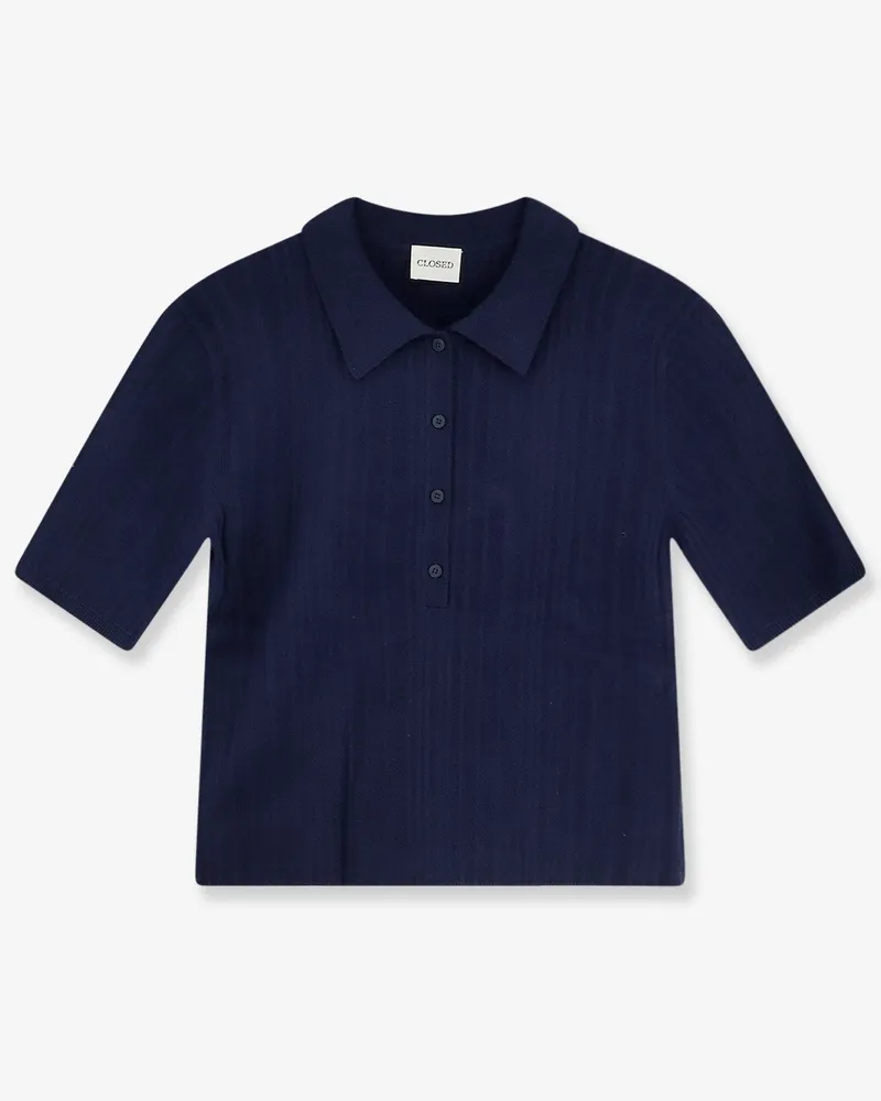 Closed Cotton, cashmere and wool Polo Shirt -  - gender_Woman Blue