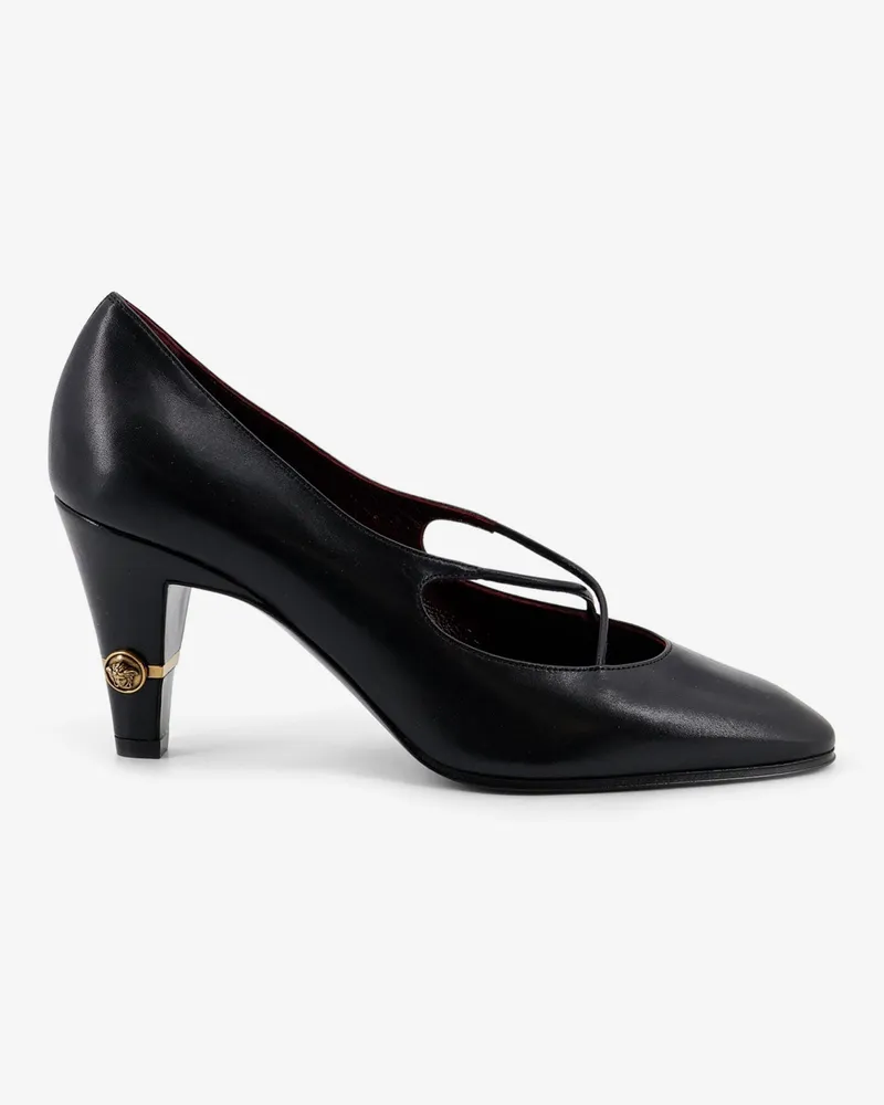Versace Criss-Cross Medallion leather pumps -  - gender_Woman Black