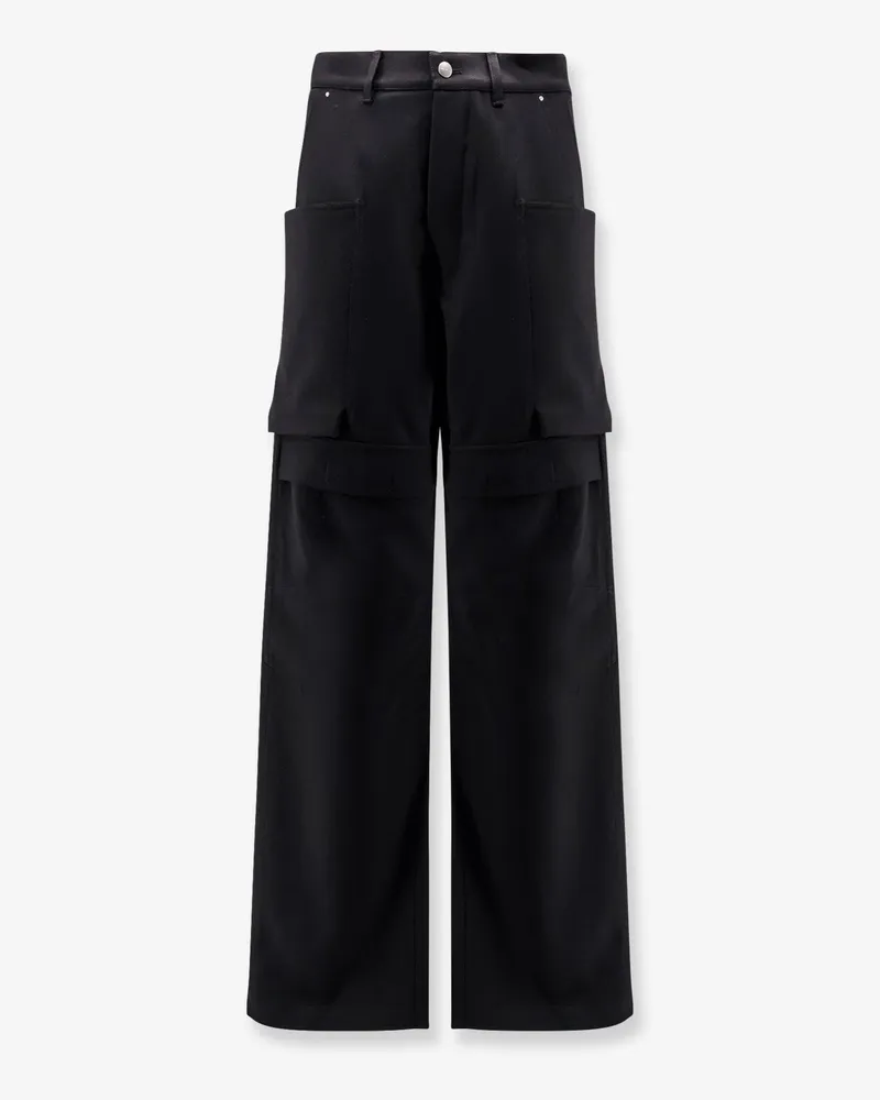 Rick Owens Stefan Cargo virgin wool trousers -  - gender_Man Black