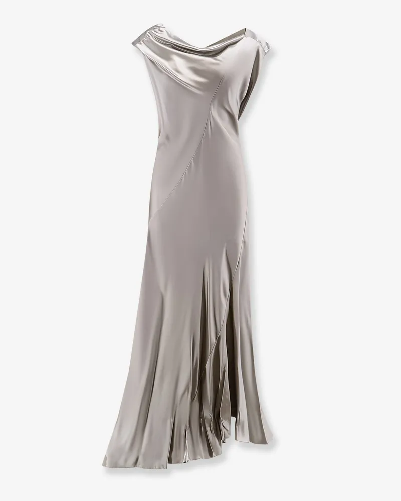 Alberta Ferretti Satin long dress -  - gender_Woman Green