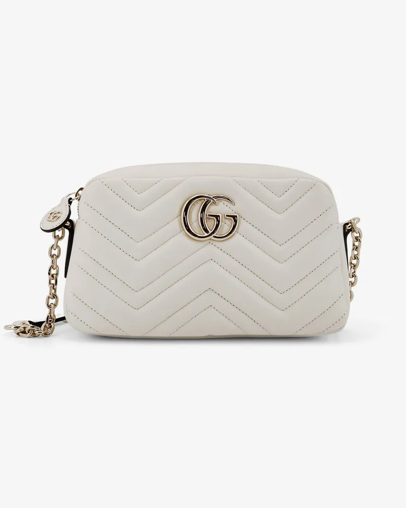 Gucci GG Marmont leather camera bag -  - gender_Woman White