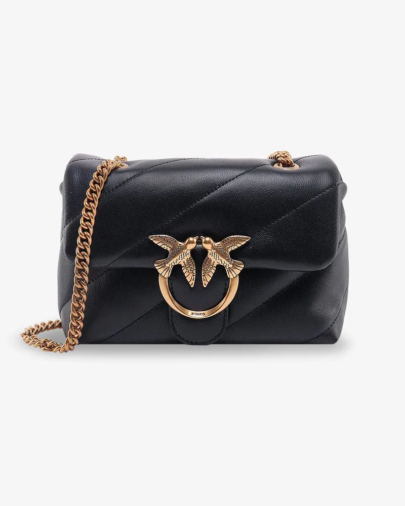 Pinko Love Puff Mini matelassé leather shoulder bag -  - gender_Woman Black