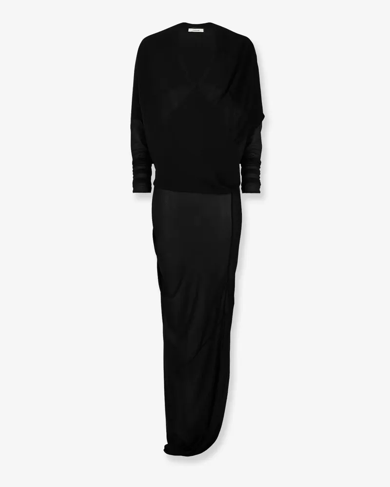 Entire Studios Transparent fabric Robe dress -  - gender_Woman Black