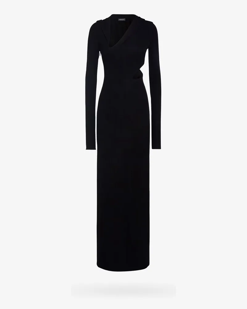 Versace Sustainable viscose dress with cut-out details -  - gender_Woman Black