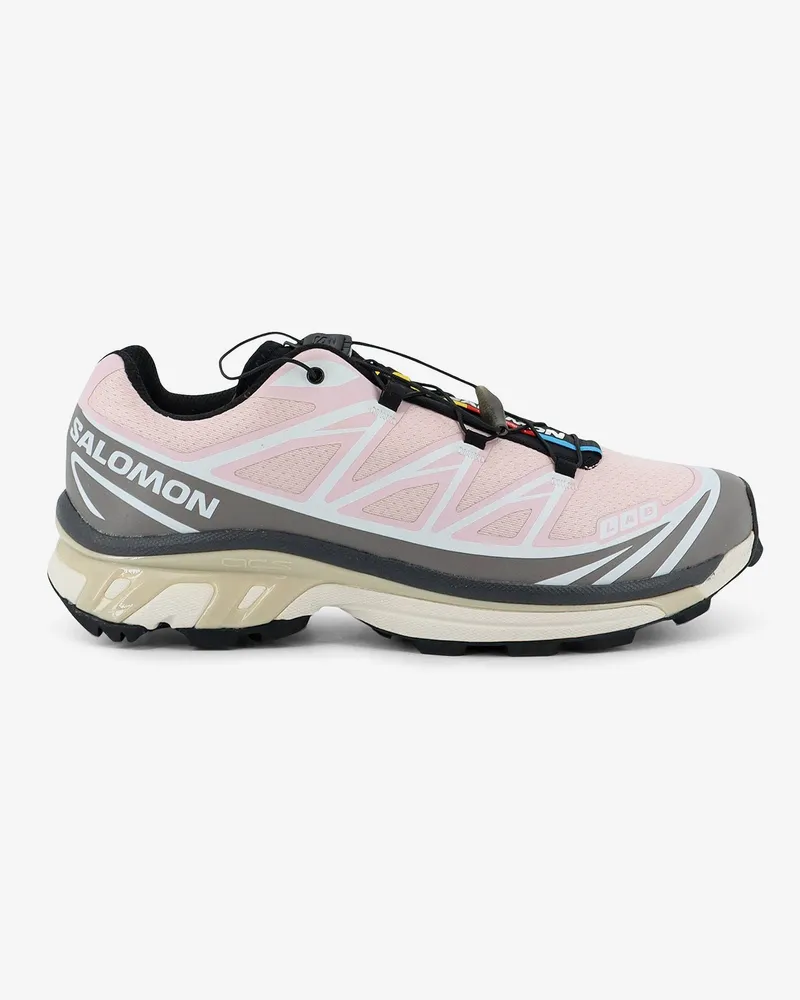 Salomon XT-6 technical fabric sneakers with side lettering logo -  - gender_Man Pink
