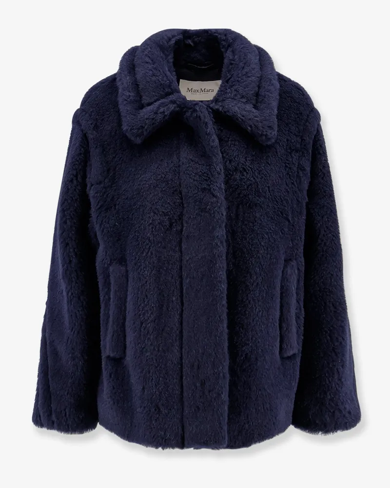 Max Mara Mxmfuggito alpaca and virgin wool fur jacket -  - gender_Woman Blue