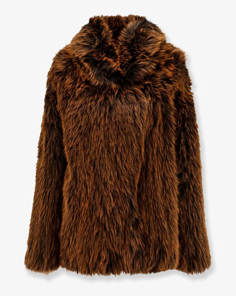 Semicouture Faux fur jacket -  - gender_Woman Brown