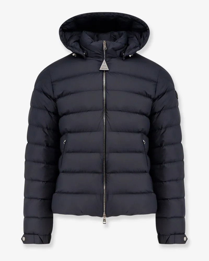 Moncler Arneb down jacket with ton-sur-ton logo patch -  - gender_Man Blue