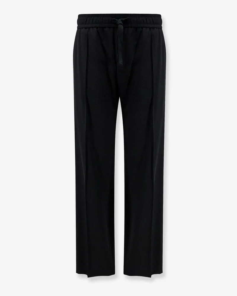 Dolce & Gabbana Jogging stretch virgin wool trousers -  - gender_Man Black