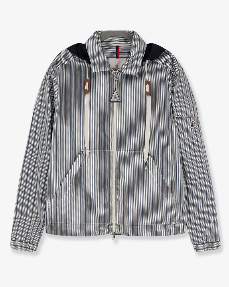 Moncler Havas striped cotton jacket -  - gender_Man Blue