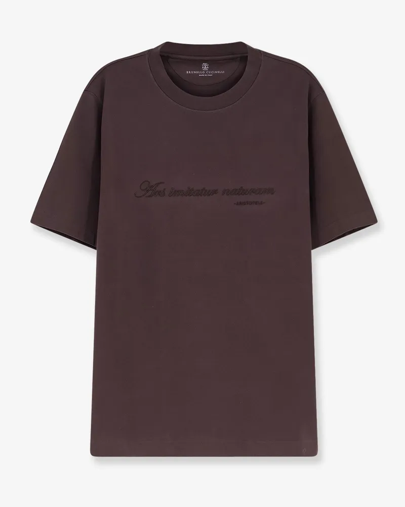 Brunello Cucinelli Cotton T-shirt -  - gender_Man Brown