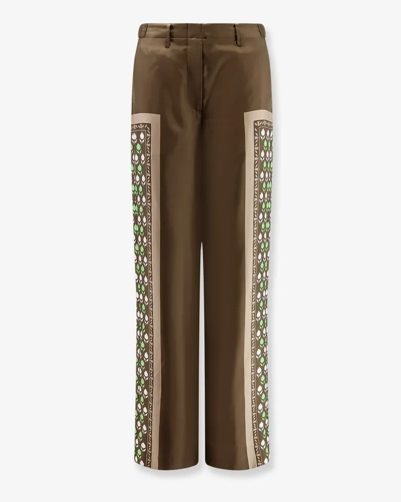 Tory Burch Silk trousers -  - gender_Woman Green