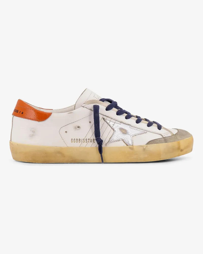 Golden Goose Super-Star Penstar Classic with list leather low-top sneakers -  - gender_Man White