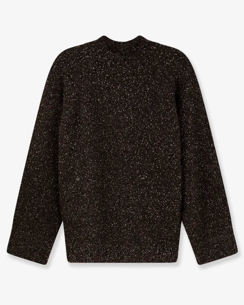 ALYSI Oversize sweater in virgin wool blend -  - gender_Woman Brown