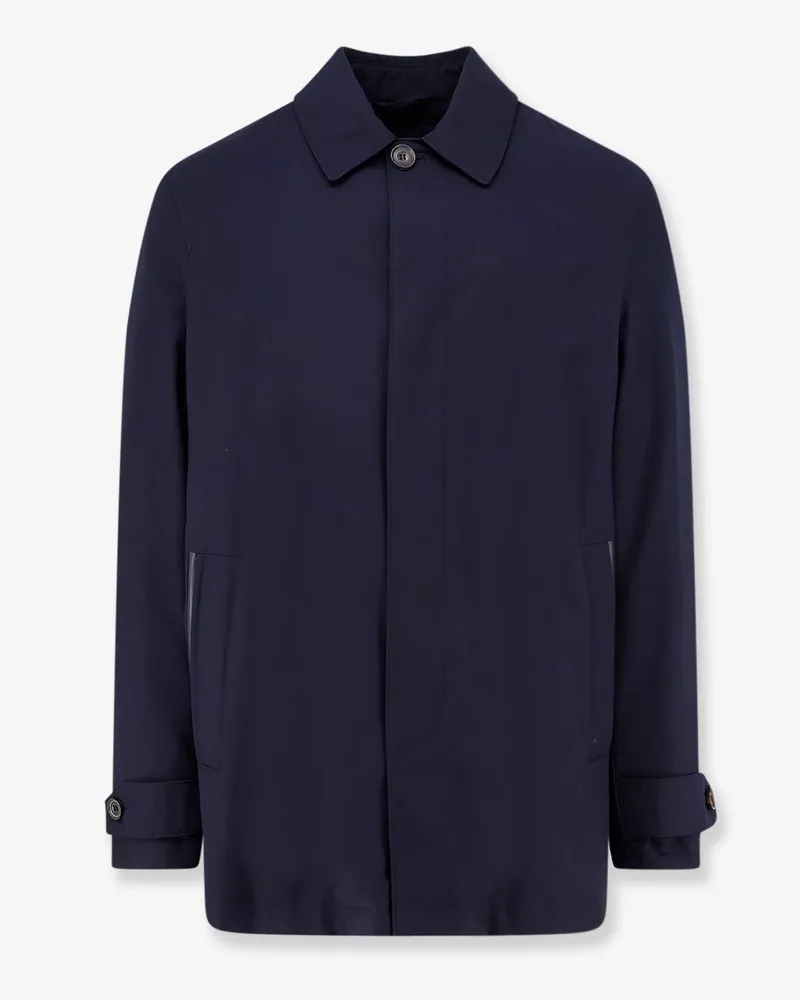 Corneliani Viscose blend coat -  - gender_Man Blue