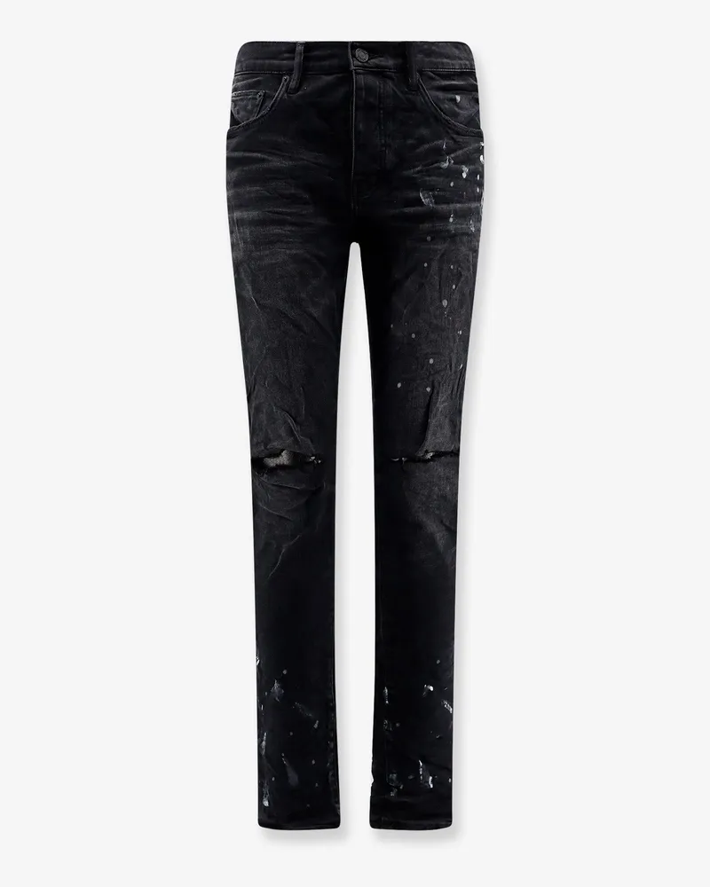 PURPLE BRAND Slim Fit black denim jeans -  - gender_Man Black