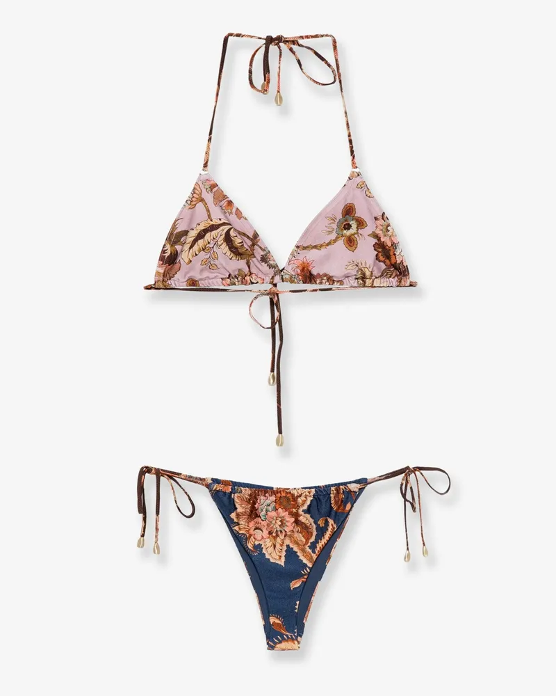 Zimmermann Aster nylon bikini with paisley print -  - gender_Woman Multicolor