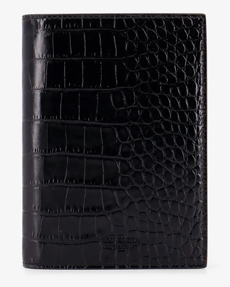 Tom Ford Crocodile-print leather wallet -  - gender_Man Black