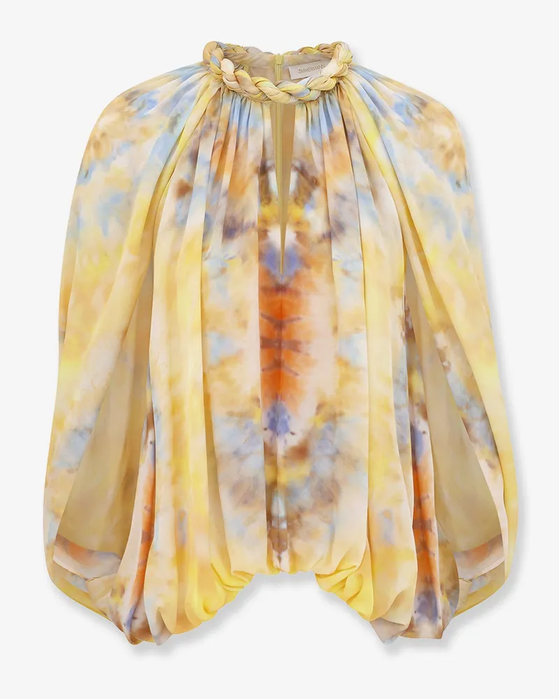Zimmermann Alchemy Twist Billow silk top -  - gender_Woman Yellow