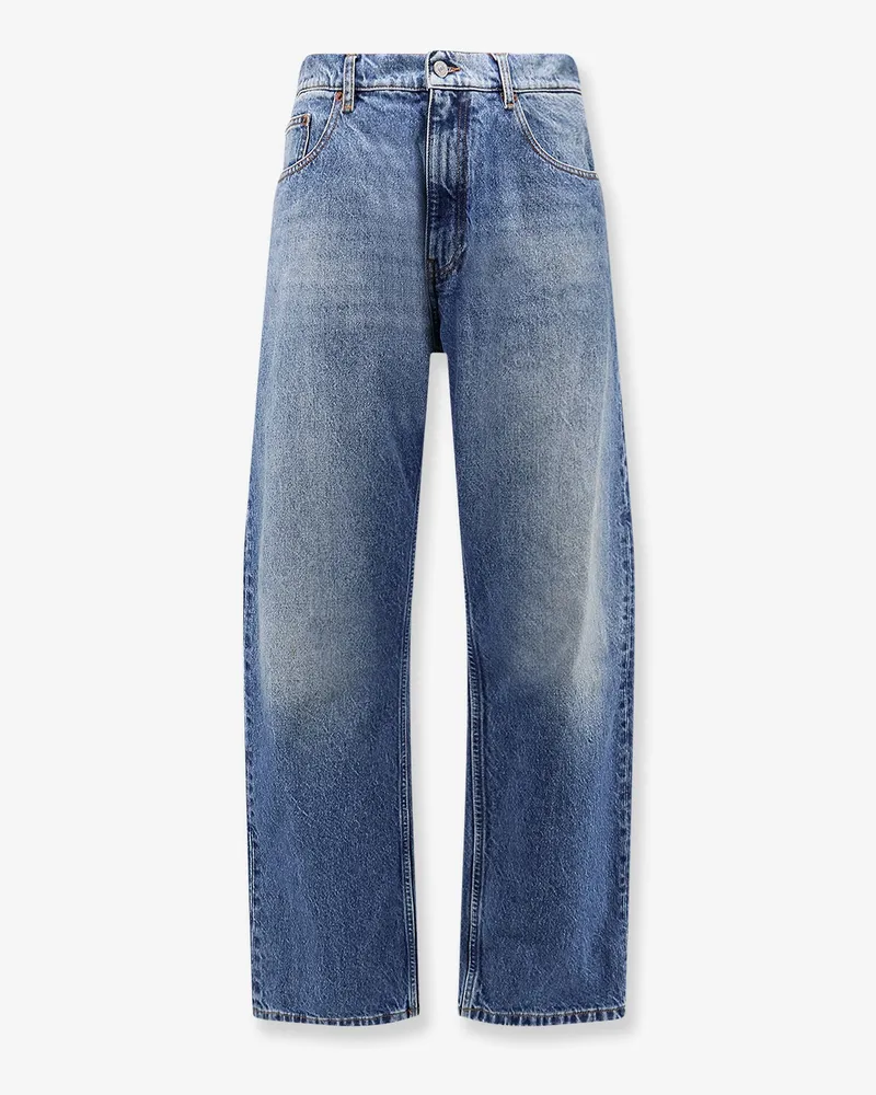 Maison Margiela Cotton jeans with Numeric Signature tag -  - gender_Man Blue