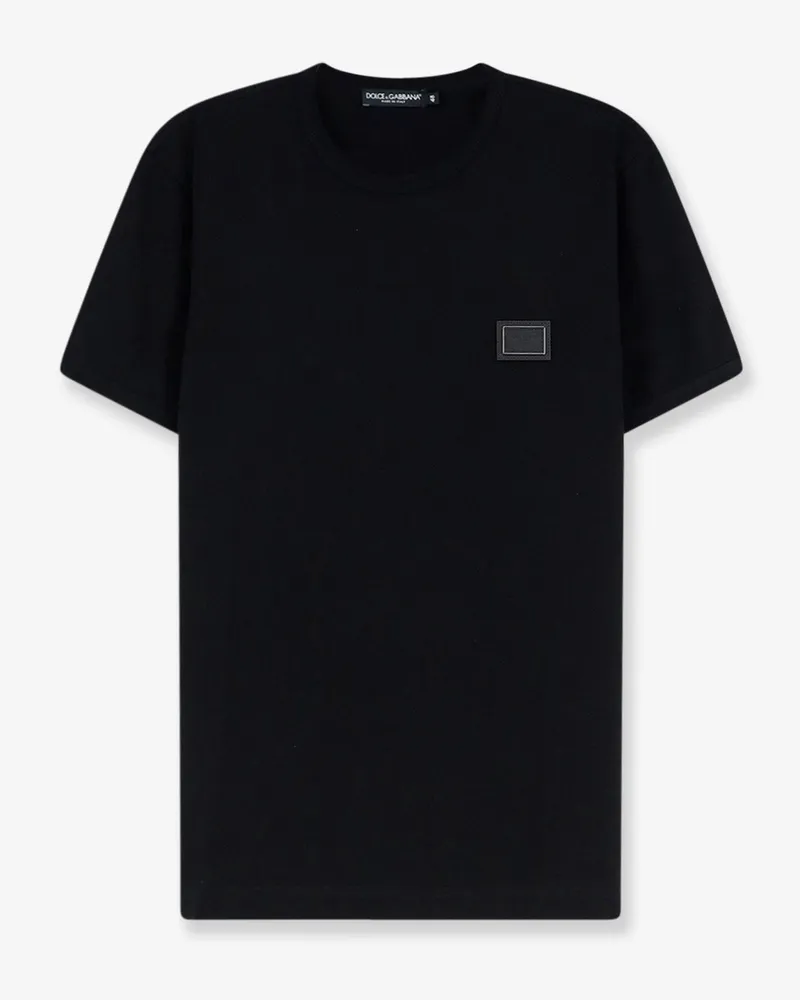 Dolce & Gabbana Cotton t-shirt with iconic detail -  - gender_Man Black