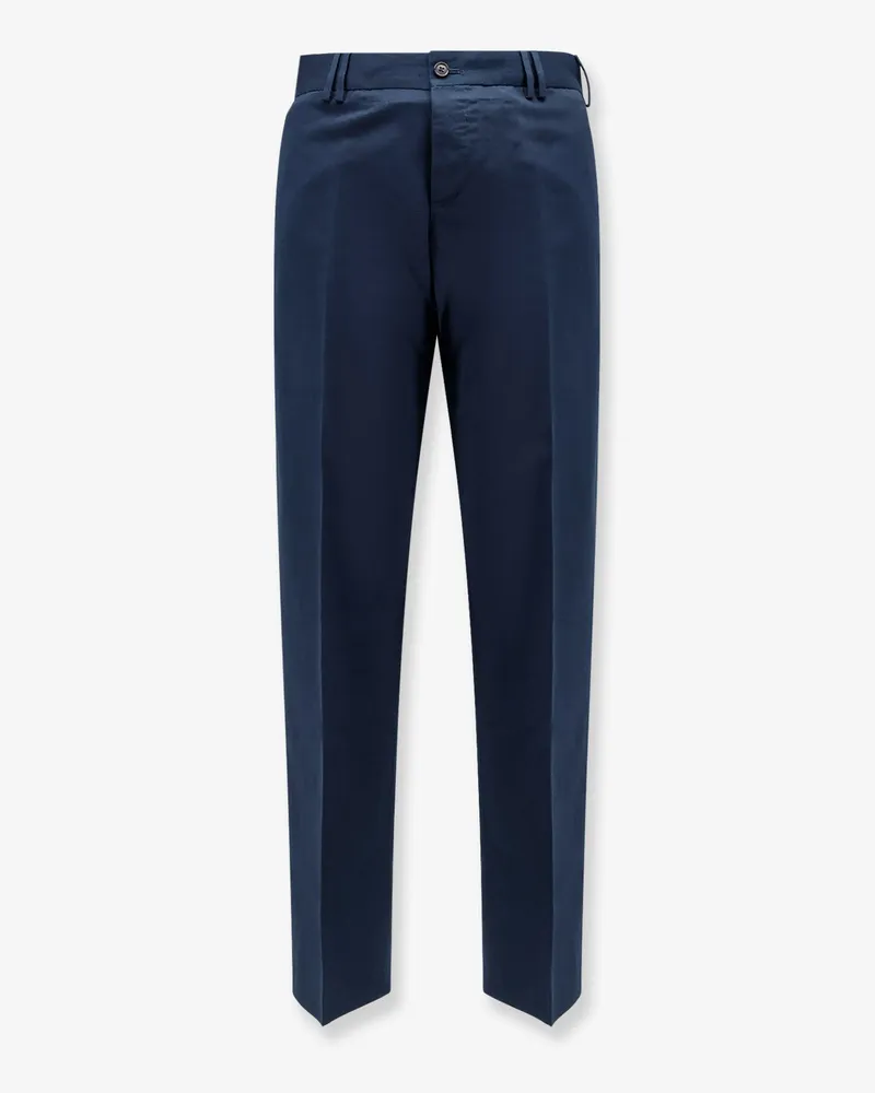PT TORINO Reworked Michael cotton and linen trousers -  - gender_Man Blue