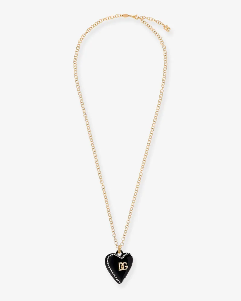 Dolce & Gabbana Metal necklace with rhinestones -  - gender_Woman Gold