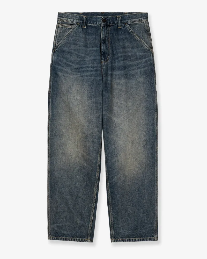 Carhartt WIP Washed-out blue denim jeans -  - gender_Man Blue