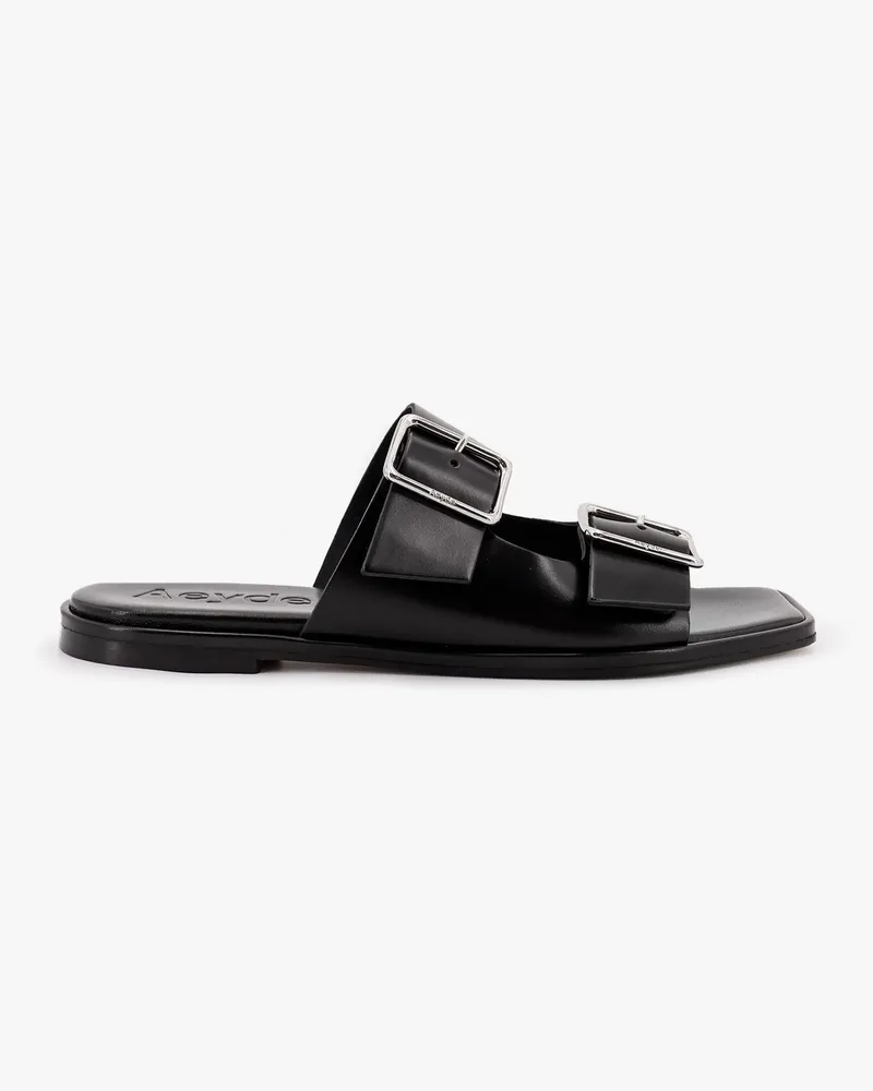 aeyde Tonya leather sandals with double strap -  - gender_Woman Black