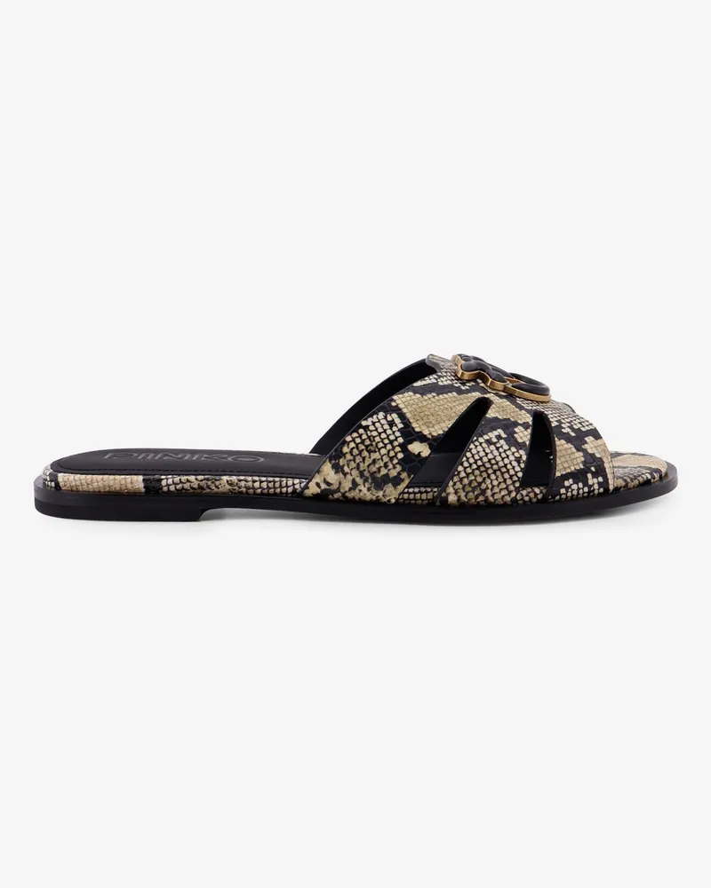 Pinko Milly low leather sandals -  - gender_Woman Animal