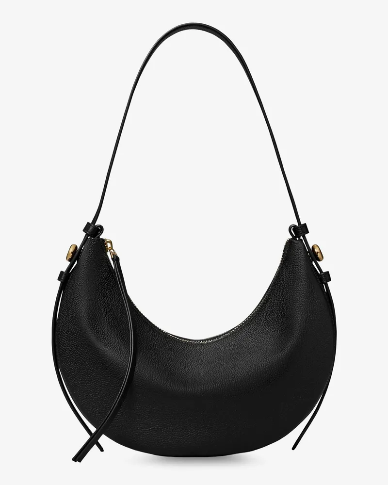 Tory Burch Romy Half Moon leather shoulder bag -  - gender_Woman Black