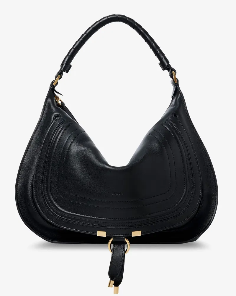 Chloé Marcie Medium leather shoulder bag -  - gender_Woman Black