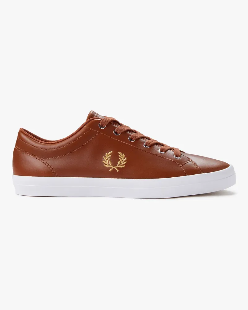 Fred Perry Leather sneakers with logo embroidery -  - gender_Man 