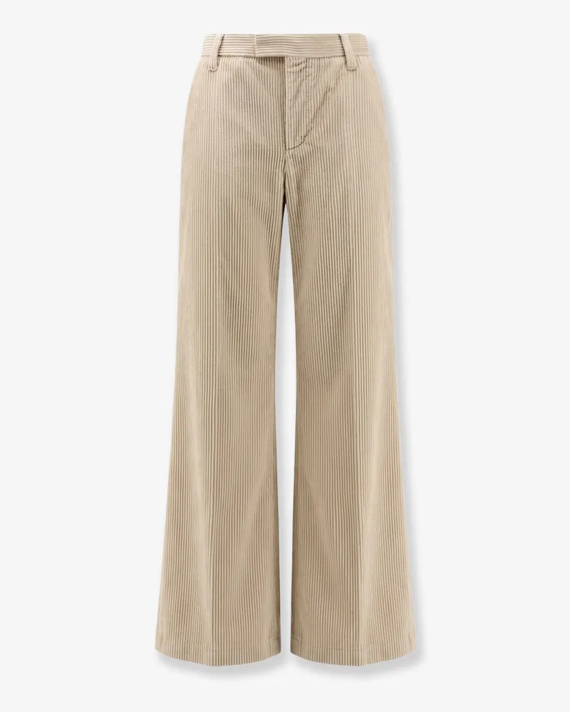 Brunello Cucinelli Corduroy trousers -  - gender_Woman Beige