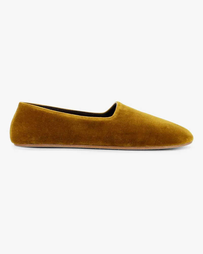 The Row Ponti velvet loafers -  - gender_Woman Brown