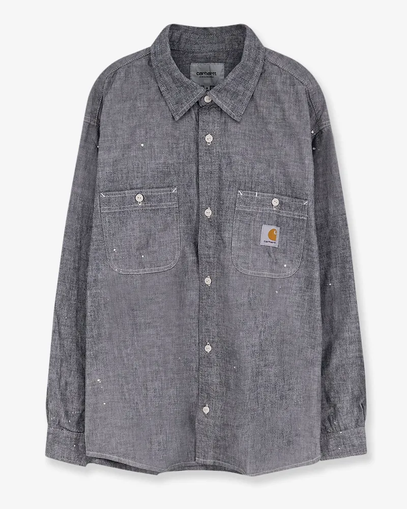 Carhartt WIP Painter used effect cotton shirt -  - gender_Man Blue