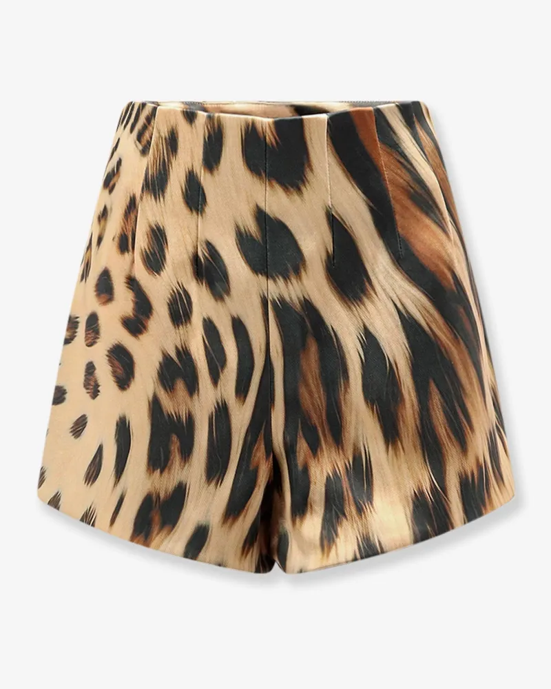 Retrofête Marie shorts with animal print -  - gender_Woman Animal