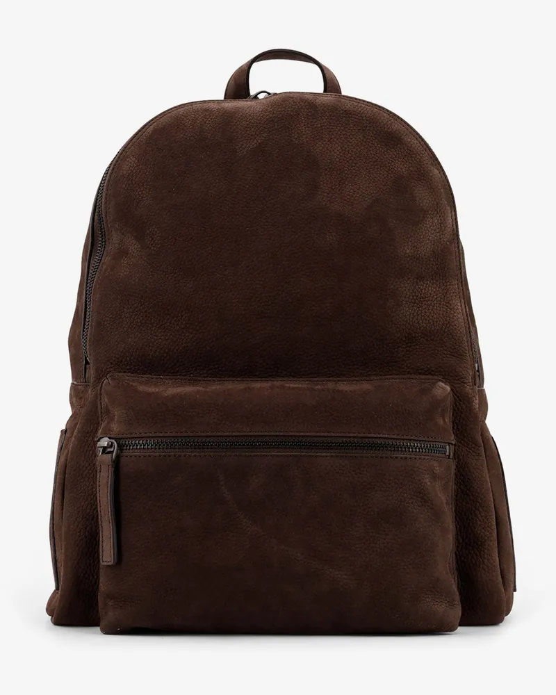 Orciani Suede backpack -  - gender_Man Brown