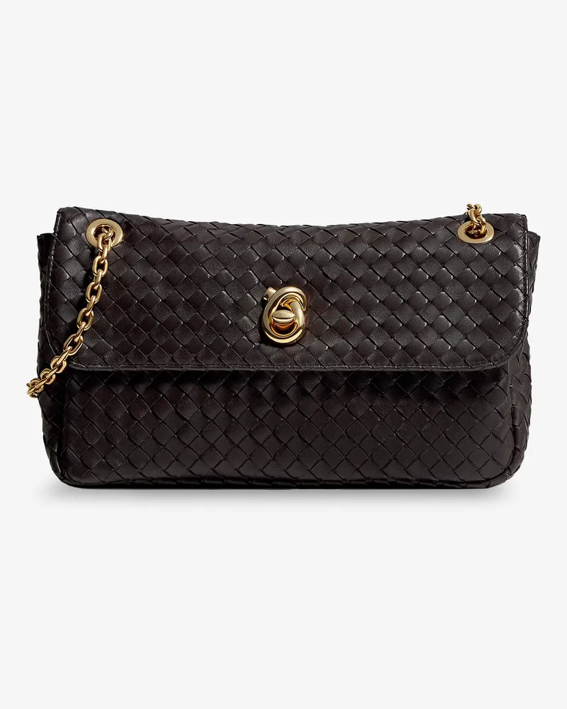 Bottega Veneta Madison leather shoulder bag with Knot detail -  - gender_Woman Brown