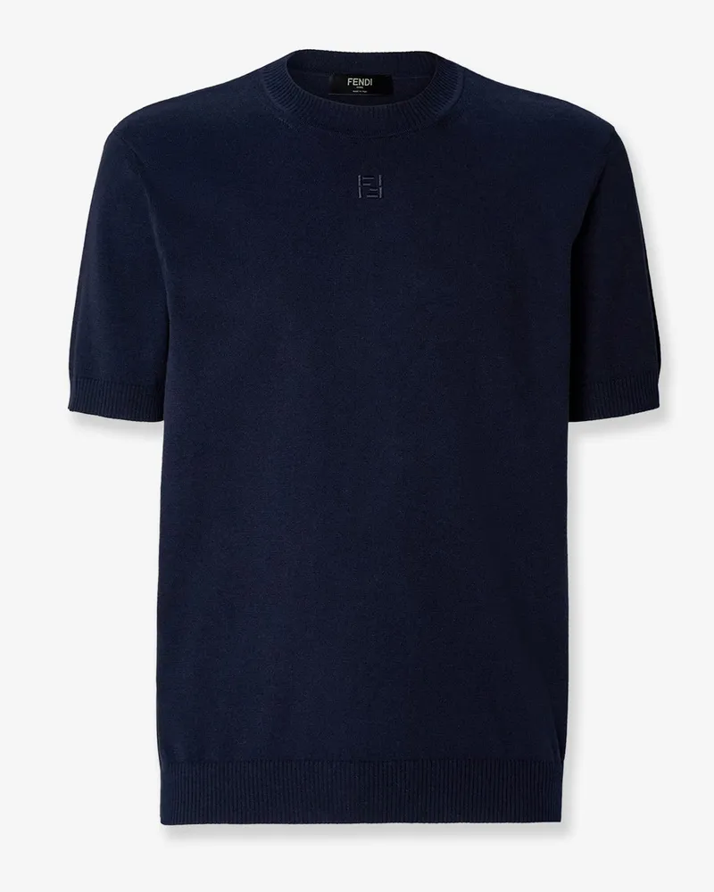 Fendi Cotton and cashmere sweater -  - gender_Man Blue