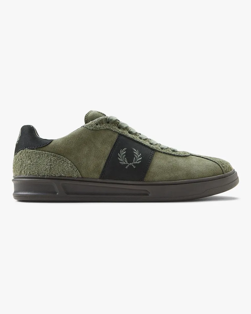 Fred Perry Suede sneakers with iconic embroidery -  - gender_Man 