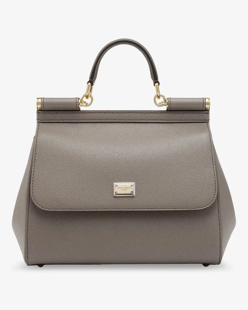 Dolce & Gabbana Sicily leather crossbody bag -  - gender_Woman Grey