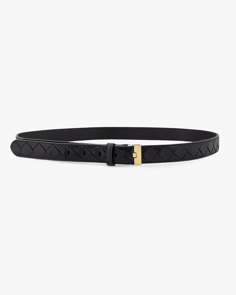 Bottega Veneta Leather belt with Intrecciato motif -  - gender_Woman Black