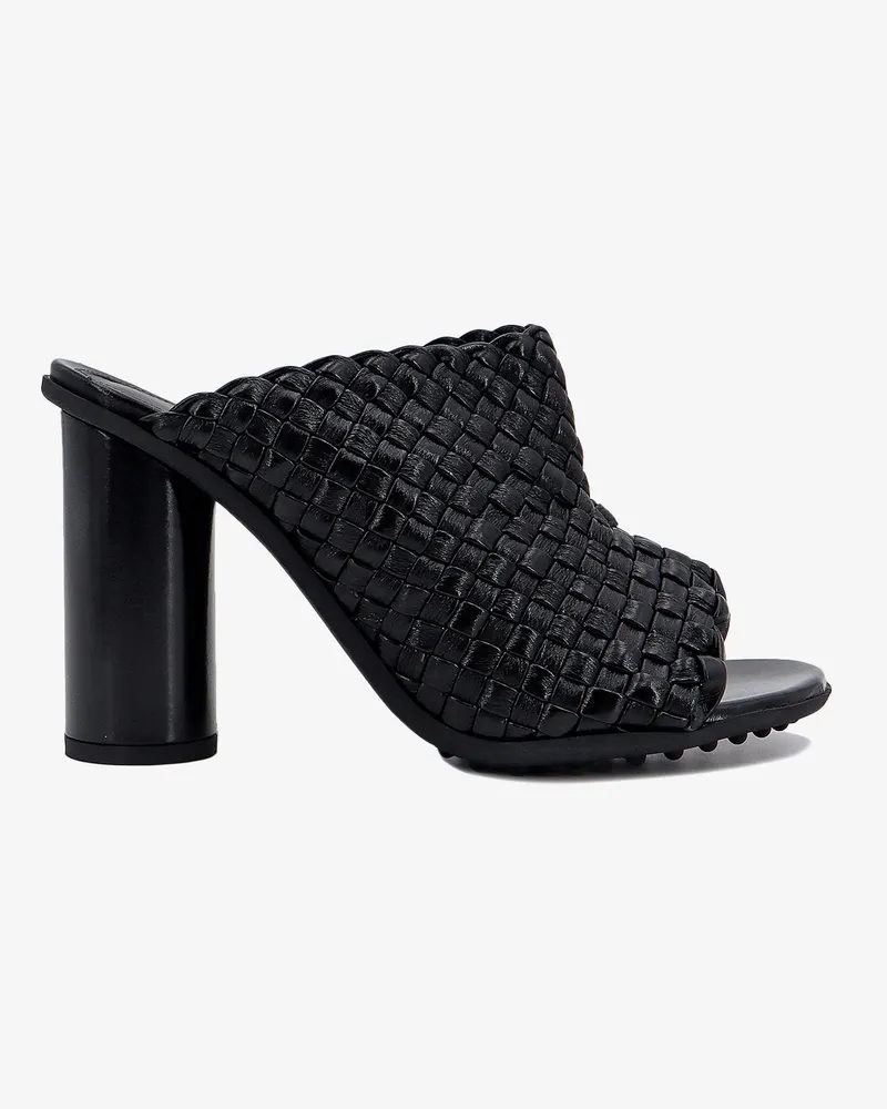 Bottega Veneta Leather sandals with intrecciato motif -  - gender_Woman Black