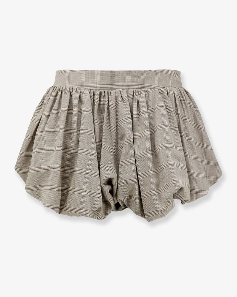 FRANKIE Shop Alina wool blend Bubble Shorts -  - gender_Woman Beige